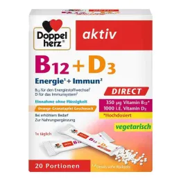 Doppelherz B12 + D3 Directe Pellets, 20 stuks