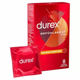 DUREX Gevoelig XXL Condooms, 8 stuks