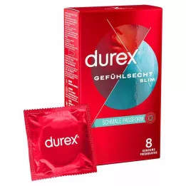 DUREX Echt aanvoelende slanke condooms, 8 stuks