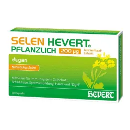 Selenium Hevert plantaardig 200 µg capsules, 60 stuks