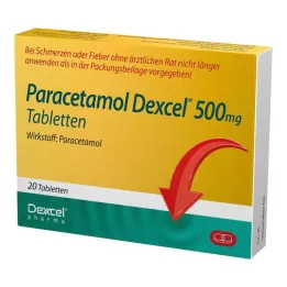 Paracetamol Dexcel 500 mg tabletten, 20 stuks