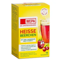 Wepa hete bessen + vitamine C + zink + magnesiumpoeder, 10X10 g