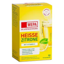 Wepa hete citroen + vitamine C poeder, 10X10 g