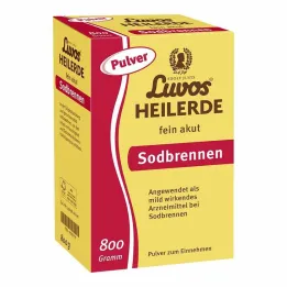 Luvos helende klei fijn poeder voor acuut brandend maagzuur, 800 g