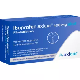 IBUPROFEN axicur 400 mg acute filmtabletten, 10 st