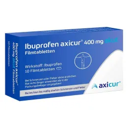 Ibuprofen axicur® 400 mg acute filmomhulde tabletten, 10 stuks