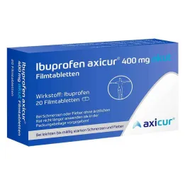 Ibuprofen axicur® 400 mg acute filmomhulde tabletten, 20 stuks
