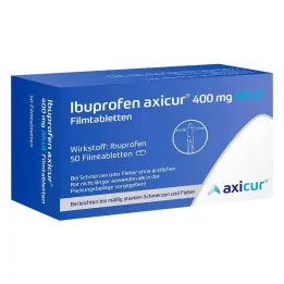 Ibuprofen axicur® 400 mg acute filmomhulde tabletten, 50 stuks
