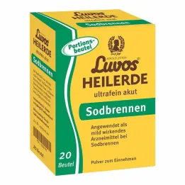 Luvos helende klei ultrafijn poederzakje voor acuut brandend maagzuur, 20x6,5 g