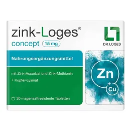 Zink-Loges concept 15 mg maagsapresistente tabletten, 30 stuks