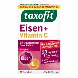 taxofit® ijzer + vitamine C capsules, 40 st