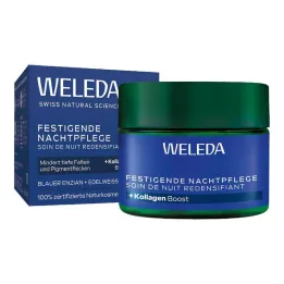 Weleda verstevigende nachtverzorging blauwe gentiaan &amp; Edelweiss, 40 ml