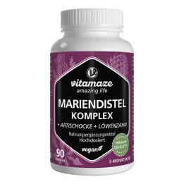 Mariadistelcomplex artisjok + paardenbloem veg.Kps, 90 st