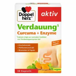 Doppelherz Spijsvertering Curcuma + Enzym Capsules, 30 st