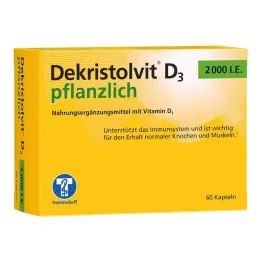 Dekristallvit D3 2000 IE plantaardige capsules, 60 stuks