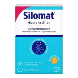Silomat hoestonderdrukker dextromethorfan met honingsmaak, 20 stuks