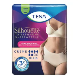 Tena Silhouette Plus M crème incontinentiebroekje, 9 stuks