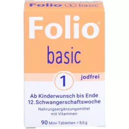 FOLIO 1 jodiumvrije basisfilmomhulde tabletten, 90 stuks