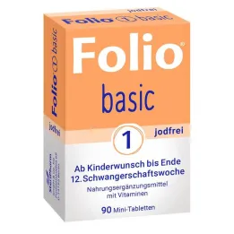Folio 1 jodiumvrije basisfilmomhulde tabletten, 90 stuks