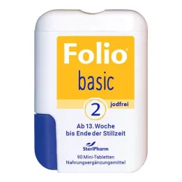 Folio 2 basische jodiumvrije filmomhulde tabletten, 90 stuks