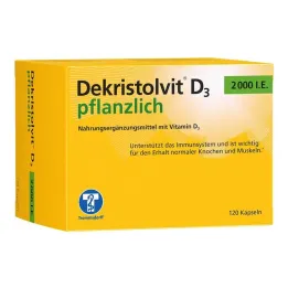 Dekristallvit D3 2000 IE plantaardige capsules, 120 stuks