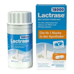 Lactrase 18.000 FCC tabletten deelbare navulverpakking, 200 stuks