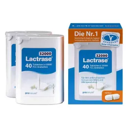 Lactrase 32.000 Fcc tabletten deelbaar in dispenser (2x40 stuks)