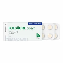 Foliumzuur Biosyn tabletten, 50 st