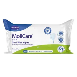 Molicare Skin 3in1 vochtige doekjes, 30 stuks