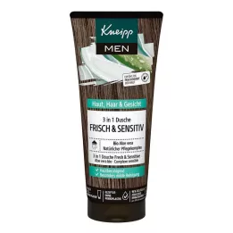 KNEIPP MEN 3in1 douche fris &amp; gevoelig, 200 ml