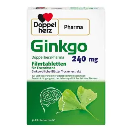 Ginkgo DoppelherzPharma 240 mg filmomhulde tabletten, 30 stuks