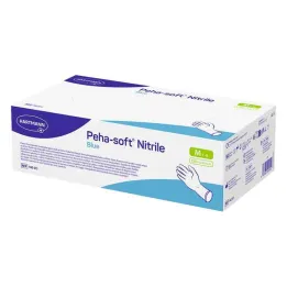 Peha-Soft nitrilblauwe onderzoekshandschoenen niet-steriel pf M, 150 stuks