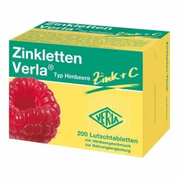 Zinkletten Verla frambozentabletten, 200 st