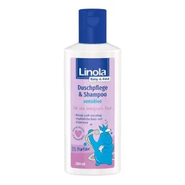 Linola Baby &amp; Kinderdoucheverzorging &amp; Shampoo Gevoelig (200 ml)