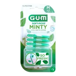 GUM Zachte prikkers Minty medium, 40 st