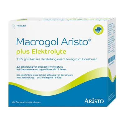 Macrogol Aristo plus elektrolyten 13,72 g Ple, 10 stuks Macrogol Aristo plus elektrolyten 13,72 g Ple, 10 stuks