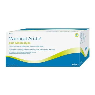 Macrogol Aristo plus elektrolyten 13,72 g Ple, 100 stuks Macrogol Aristo plus elektrolyten 13,72 g Ple, 100 stuks