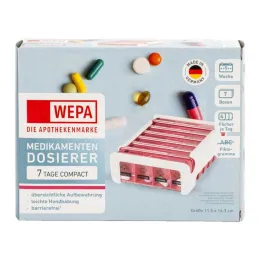 Wepa 7 dagen compact weekblad wit/roze, 1 stuk