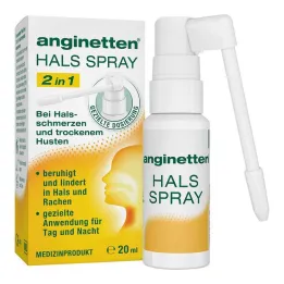 Anginette keelspray 2-in-1 volwassenen, 20 ml