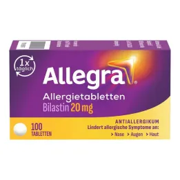 Allegra allergietabletten 20 mg tabletten, 100 stuks