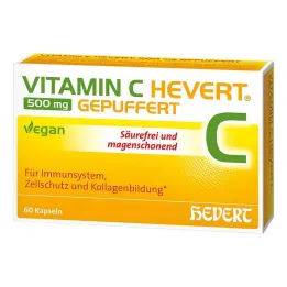 Vitamine C Hevert 500 mg gebufferde capsules, 60 stuks