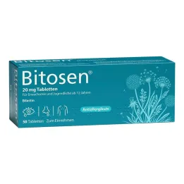 Bitosen 20 mg tabletten, 50 stuks