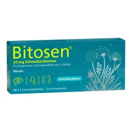 Bitosen 20 mg orodispergeerbare tabletten, 10 stuks
