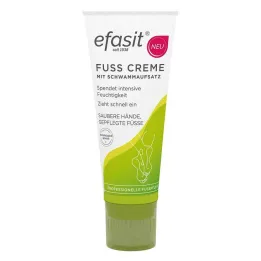 Efasit voetcrème met sponsopzetstuk, 75 ml