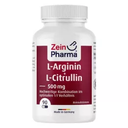 L-ARGININ &amp; L-CITRULLIN 500 mg capsules, 90 st
