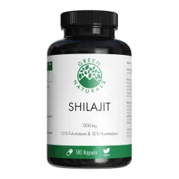 Green Naturals Shilajit 1300 mg hooggedoseerde vegan capsules, 180 stuks