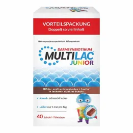 Multilac Synbiotic Junior tabletten, 40 stuks