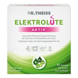 Dr.Theiss Elektrolüte actieve poederzakjes, 15 stuks