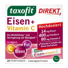 Taxofit IJzer + Vitamine C Direct Granulaat, 20 st