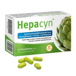 Hepacyn artisjokcholine filmomhulde tabletten, 60 stuks